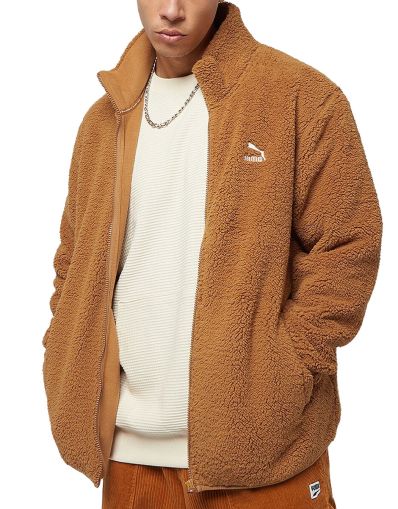 PUMA Classics Sherpa Jacket Brown