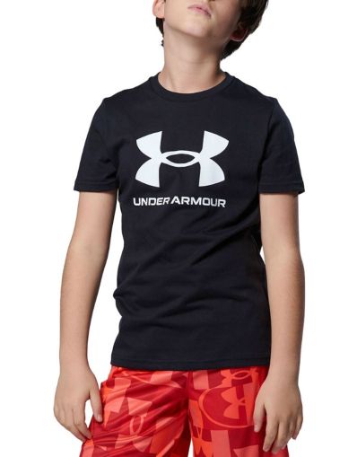 UNDER ARMOUR Sportstyle Logo Kids Tee Black