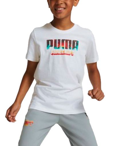 PUMA x Minecraft Graphic Tee White