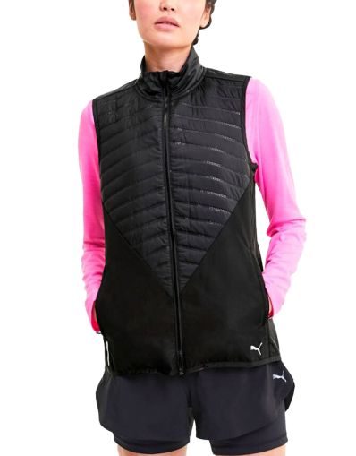 PUMA Running Favorite Puffer Vest Black