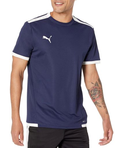 PUMA TeamLIGA Football Tee Navy