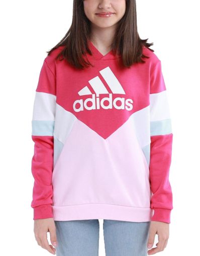 ADIDAS Sportswear Colorblock Fleece Hoodie Pink