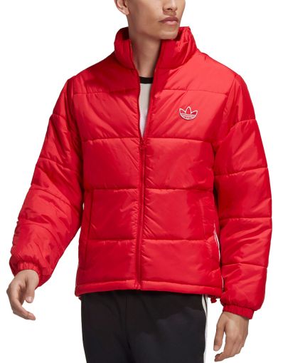 ADIDAS Padded Stand Collar Puffer Jacket Red