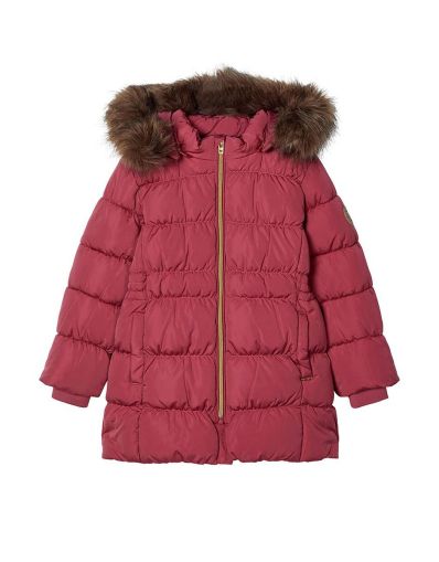 NAME IT Molly Long Down Jacket Rose Wine