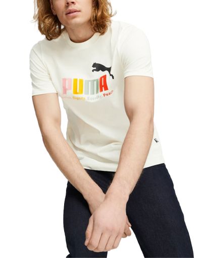 PUMA Essentials+ Tee White/Multicolor