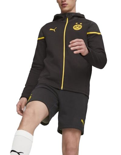 PUMA x Borussia Dortmund Football Casuals Hooded Jacket Black/Yellow