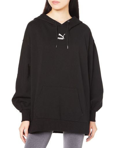 PUMA Classics Oversized Hoodie Black