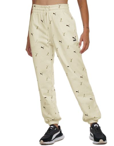 PUMA Classics Graphic All Over Printed Pants Beige