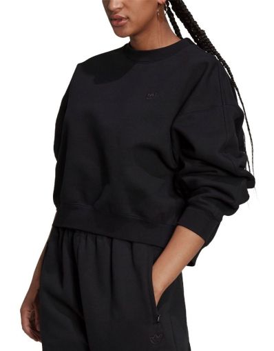 ADIDAS Originals Blue Version Batwing Crew Sweatshirt Black