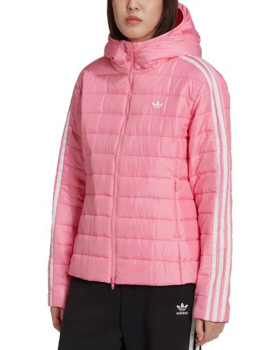 ADIDAS Hooded Premium Slim Jacket Pink