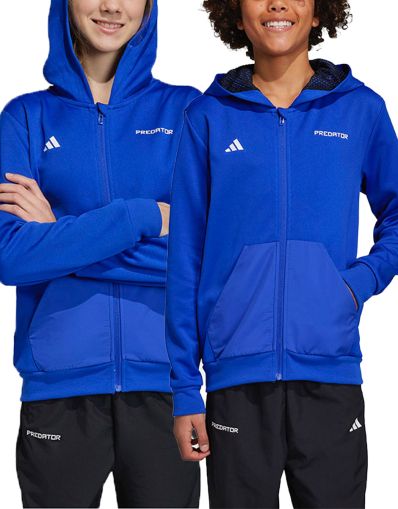 ADIDAS Football-Inspired Predator Full-Zip Hoodie Blue