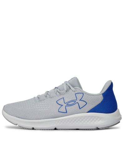 UNDER ARMOUR Charged Pursuit 3 Big Logo Running Shoes Grey/Blue