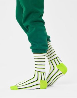 HAPPY SOCKS Blocked Stripe Sock Green