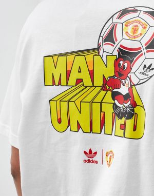 ADIDAS x Manchester United Graphic Tee White