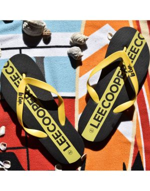 LEE COOPER Timoko Flip-Flops Black/Yellow