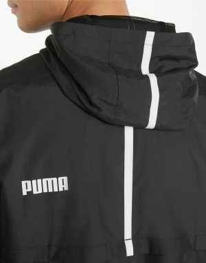 PUMA Ess Solid Windbreaker Jacket Black