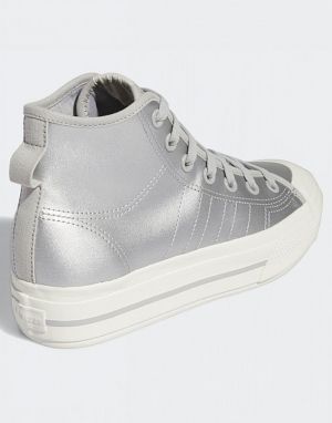 ADIDAS Originals Nizza Platform Mid Shoes Silver