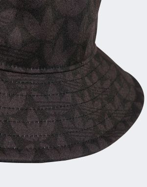 ADIDAS Originals Monogram Print Bucket Hat Black