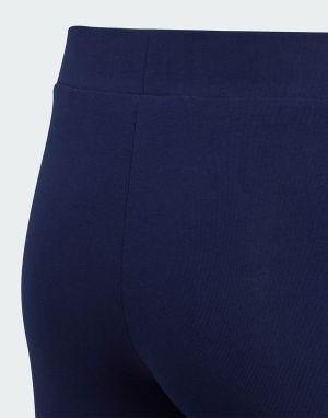 ADIDAS Essentials Linear Logo Cotton Leggings Blue