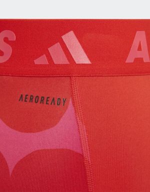 ADIDAS x Marimekko Techfit Primegreen Aeroready Leggings Red