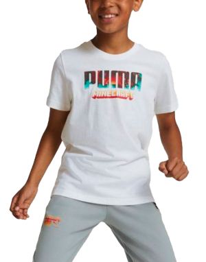 PUMA x Minecraft Graphic Tee White