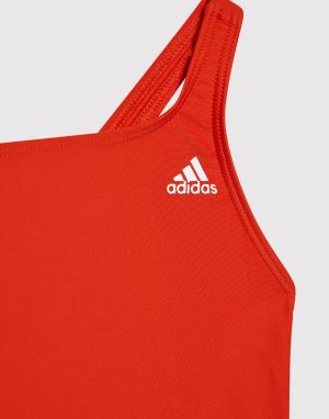 ADIDAS Solid Fitness Swimsuit Red
