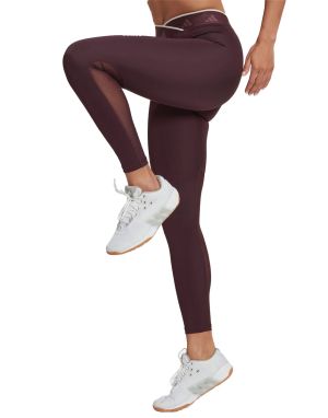 ADIDAS Techfit V-Shaped Elastic 7/8 Leggings Burgundy