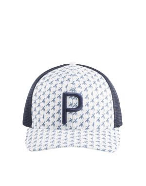 PUMA Palms Trucker P Snapback Cap White/Navy