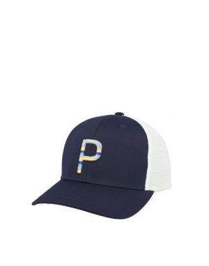 PUMA Sundown Trucker Snapback P Cap Blue/White