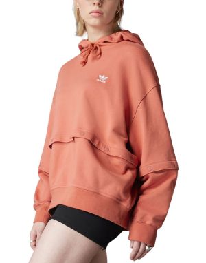 ADIDAS Always Original Snap-Button Hoodie Orange