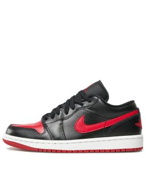 NIKE Air Jordan 1 Low Shoes Black/Red