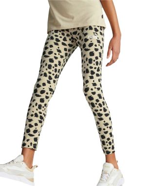 PUMA Essentials+ Animal Printed Leggings Beige/Black